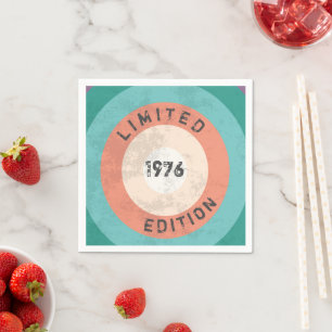 Vintage Dekoration der 50. Geburtstagspartei von 1 Serviette