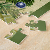 Vintage Dekoration des Weihnachtsbaumes mit Vater Puzzle (Seite)