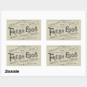 Vintage Dekoration Frischeier Karton Aufkleber (Blatt)