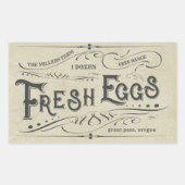 Vintage Dekoration Frischeier Karton Aufkleber (Vorderseite)