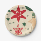 Vintage Dekoration Pappteller (Vorderseite)