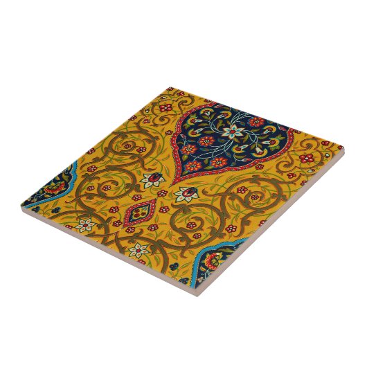 Vintage Dekoration Persischer Blumenkunst Fliese (Seite)