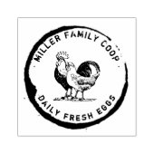 Vintage Dekorationsbauernhof Eierkarton Briefmarke Gummistempel (Prägung)