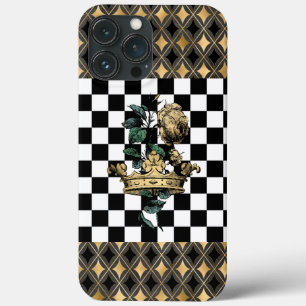Vintage-Dekorationskrone & Rose  Case-Mate iPhone Hülle