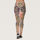 Vintage Dekorationsmuster Leggings (Rückseite)
