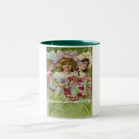 Vintage Dekorationstage Zweifarbige Tasse (Mittel)