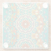 Vintage dekorative Elemente: nahtloser orientalisc Glasuntersetzer (Rückseite)