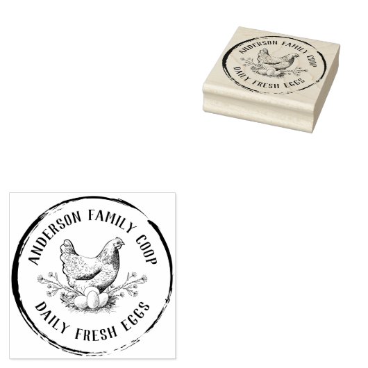 Vintage dekorative handgezeichnet Hühnereierkarton Gummistempel (Stempel)