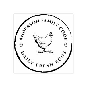 Vintage dekorative handgezeichnet Hühnereierkarton Gummistempel