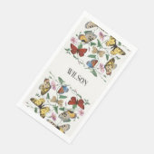 Vintage dekorative Schmetterlinge Serviette (Ecke)