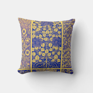 Vintage-Dekoratives-Botanik-Jugendstil-Muster Kissen