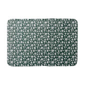 Vintage-Dekoratives dichtes Blumenmuster Badematte (Vorderseite)