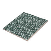 Vintage-Dekoratives Dichtes Blumenmuster Fliese (Seite)