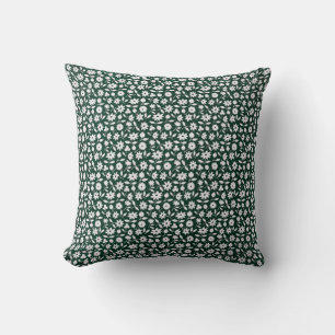 Vintage-Dekoratives dichtes Blumenmuster Kissen
