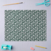 Vintage-Dekoratives dichtes Blumenmuster Seidenpapier (Basteln)
