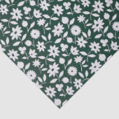 Vintage-Dekoratives dichtes Blumenmuster Seidenpapier (Detail)