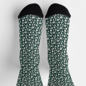 Vintage-Dekoratives dichtes Blumenmuster Socken (Oben)