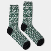 Vintage-Dekoratives dichtes Blumenmuster Socken (Rechts)
