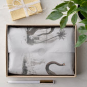 Vintage Dekoupage der asiatischen Elefanten 1892 Seidenpapier (Geschenk)