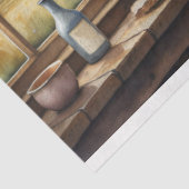 Vintage Dekoupage der Hochlandkuh Seidenpapier (Ausschnitt)