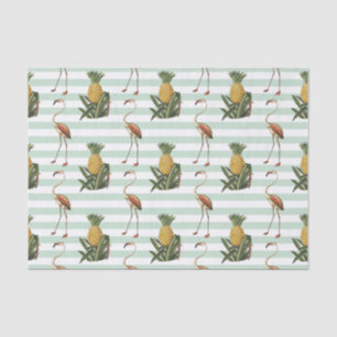 Vintage-Dekupage Flamingo- und Ananasmuster Seidenpapier