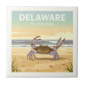 Vintage Delaware Fliese (Vorderseite)