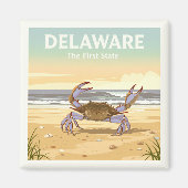Vintage Delaware Magnet (Vorne)