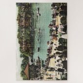 Vintage Delaware Park Buffalo Ny Large Puzzle (Vertikal)