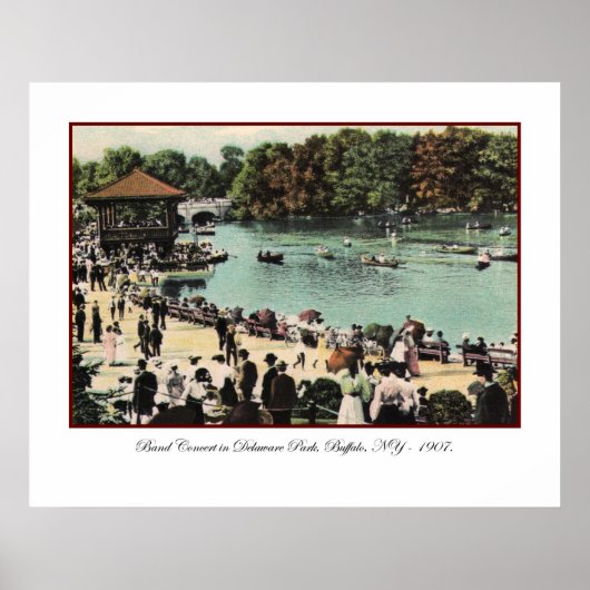 Vintage Delaware Park Poster (Vorne)