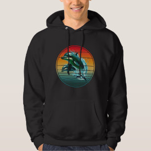 Vintage-Delfin-Ozean-Meereskreatur-Delfine Hoodie