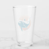 Vintage Delphin Glas (Rückseite)