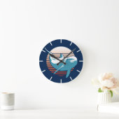 Vintage Delphin Runde Wanduhr (Zuhause)