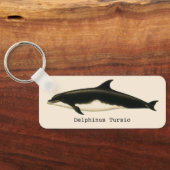 Vintage Delphine Delphinus Tursio, Meeressäugetier Schlüsselanhänger (Rückseite)