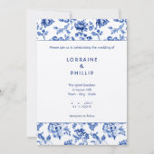 Vintage Delsoftware Hochzeit Einladung (Vorderseite)