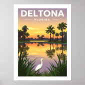 Vintage Deltona Florida Poster (Vorne)