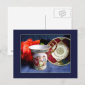 Vintage Demitasse Postkarte (Vorne/Hinten)