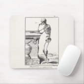 Vintage denkende menschliche Skeleton medizinische Mousepad (Mit Mouse)