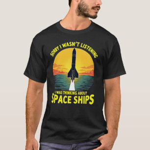 Vintage Denkweise über Raumschiffe T-Shirt