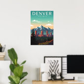 Vintage Denver Poster (Heimbüro)