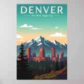 Vintage Denver Poster (Vorne)