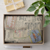 Vintage deoupage Ephemera Kataloganzeigen Seidenpapier (Geschenk)