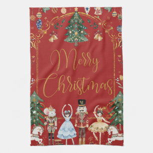 Vintage Der Nussknacker Festive Frohe Weihnachten Geschirrtuch