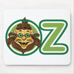 Vintage Der Zauberer von Oz, Löwe im Buchstaben O Mousepad