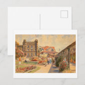 Vintage Derby Castle in Douglas Postkarte (Vorne/Hinten)