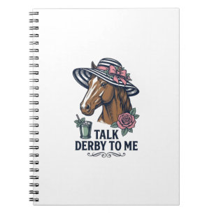 Vintage Derby Pferde Hut Rede Derby Mit Mir Design Notizblock