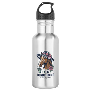 Vintage Derby Pferde Hut Talk Derby To Me Design Edelstahlflasche