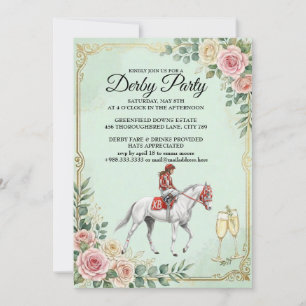 Vintage-Derbypferderennen-Party-Einladung 2026 Einladung