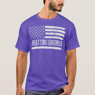 Vintage des Betriebsingenieurs für die amerikanisc T-Shirt