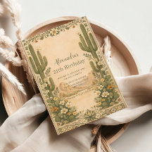 Vintage Desert Botanicals Birthday