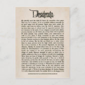 Vintage Desiderata - Postkarte (Vorderseite)